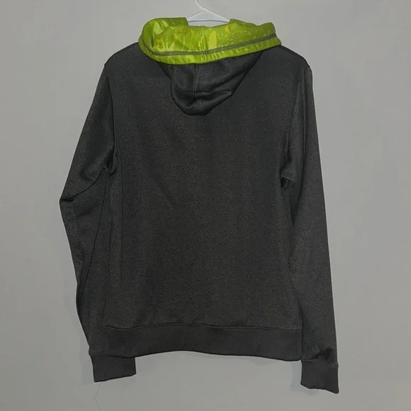 Under Armour Black and Green Hoodie - Picture 2 of 2